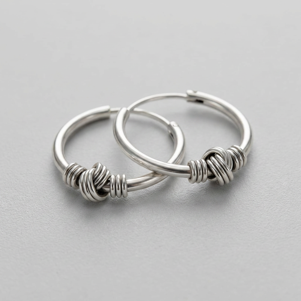 Silver Female Earrings