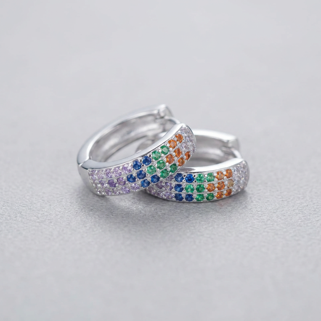 Silver Female Earrings