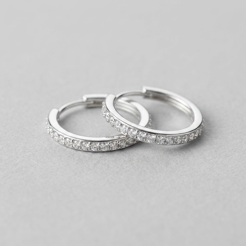 Silver Female Earrings