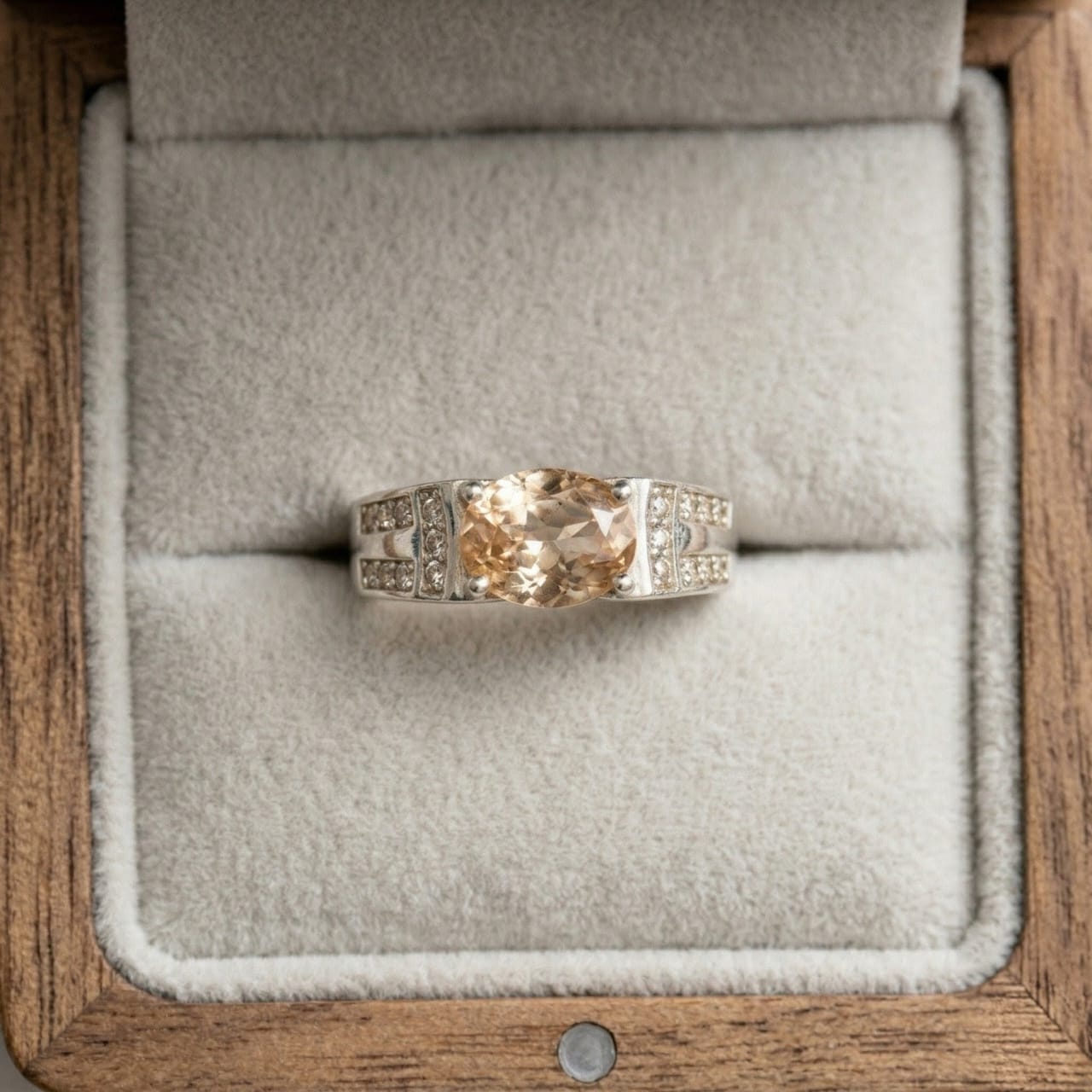 Silver Zircon Women Ring