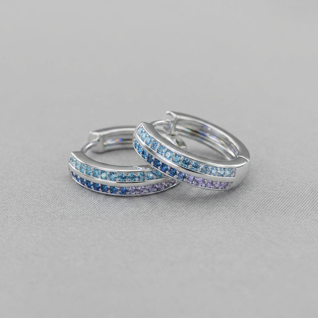 Silver Female Earrings