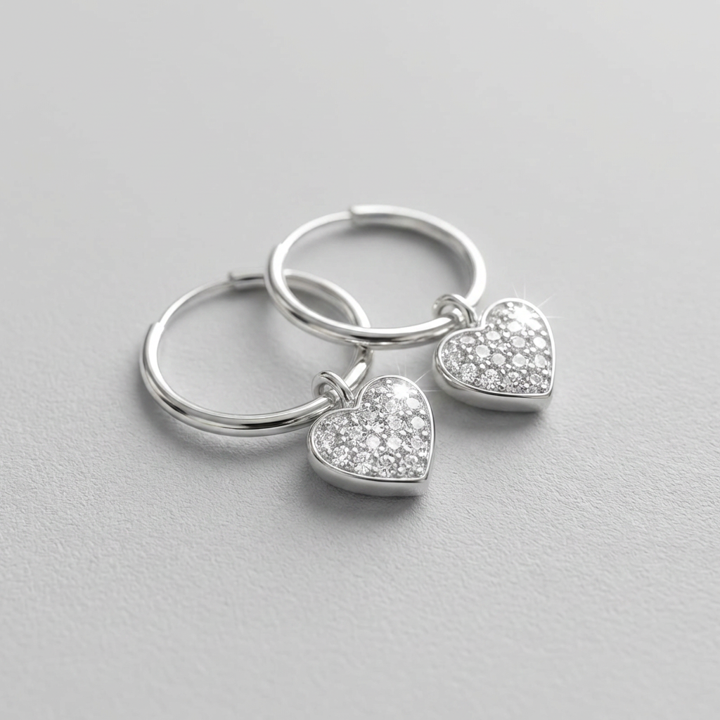 Silver Female Earrings