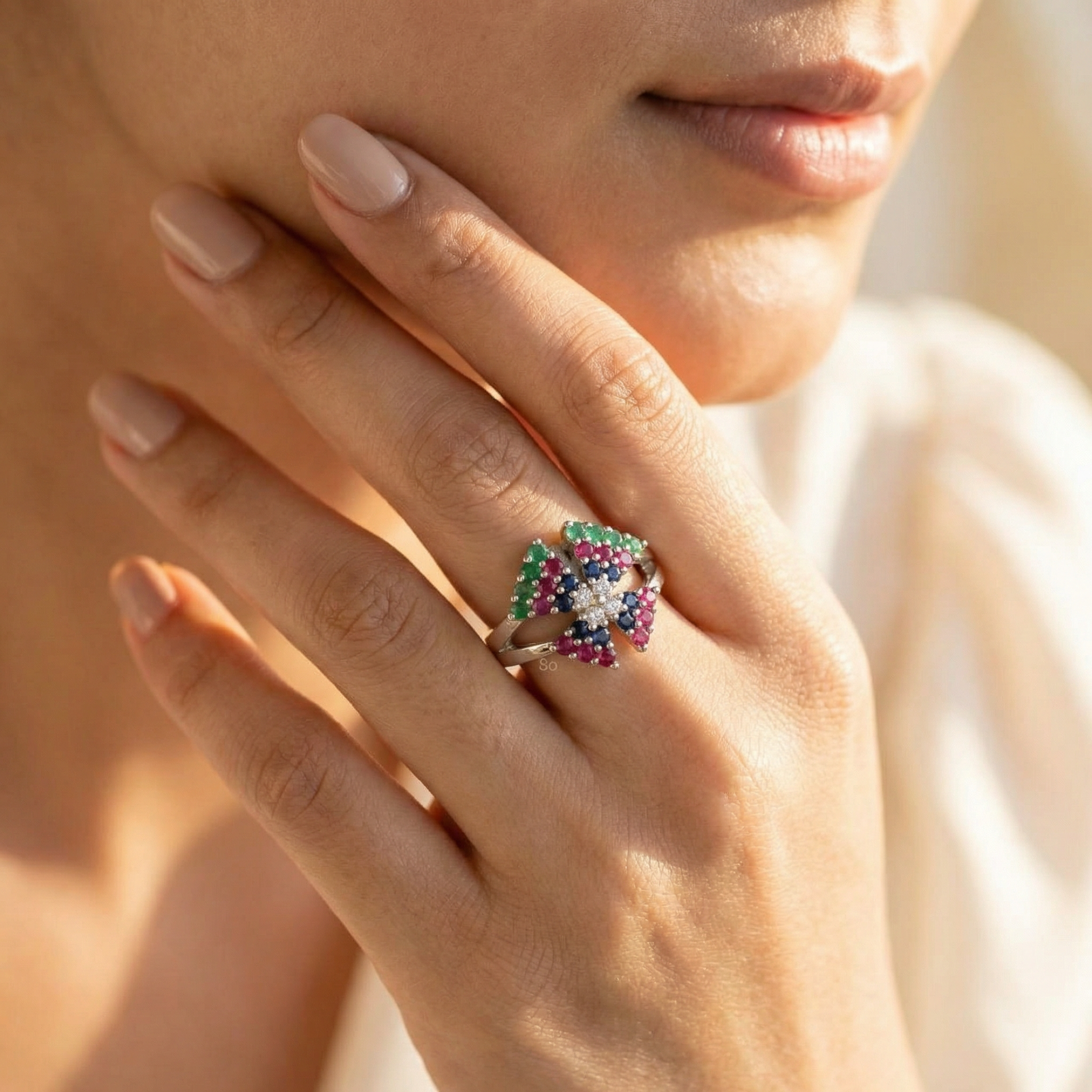 Silver  925 Zircon Women Ring