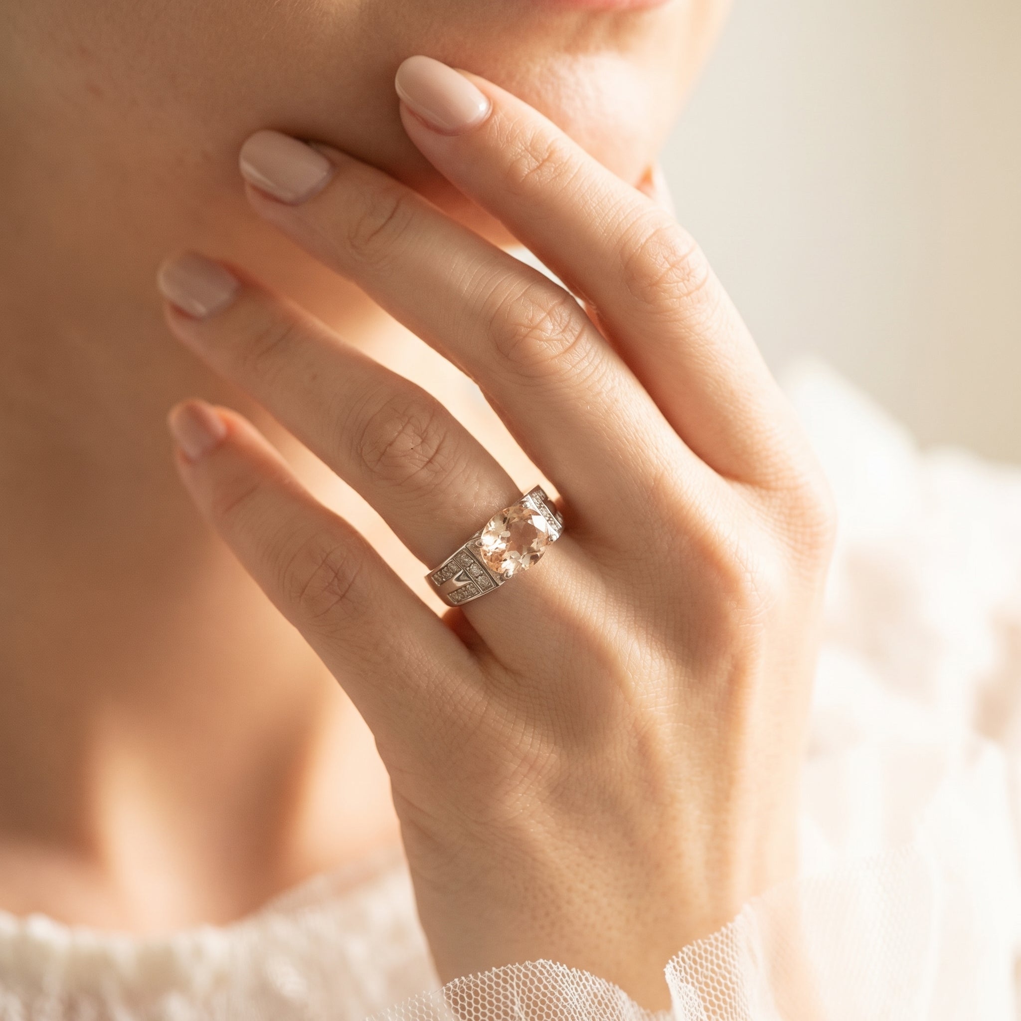 Silver  Zircon Women Ring