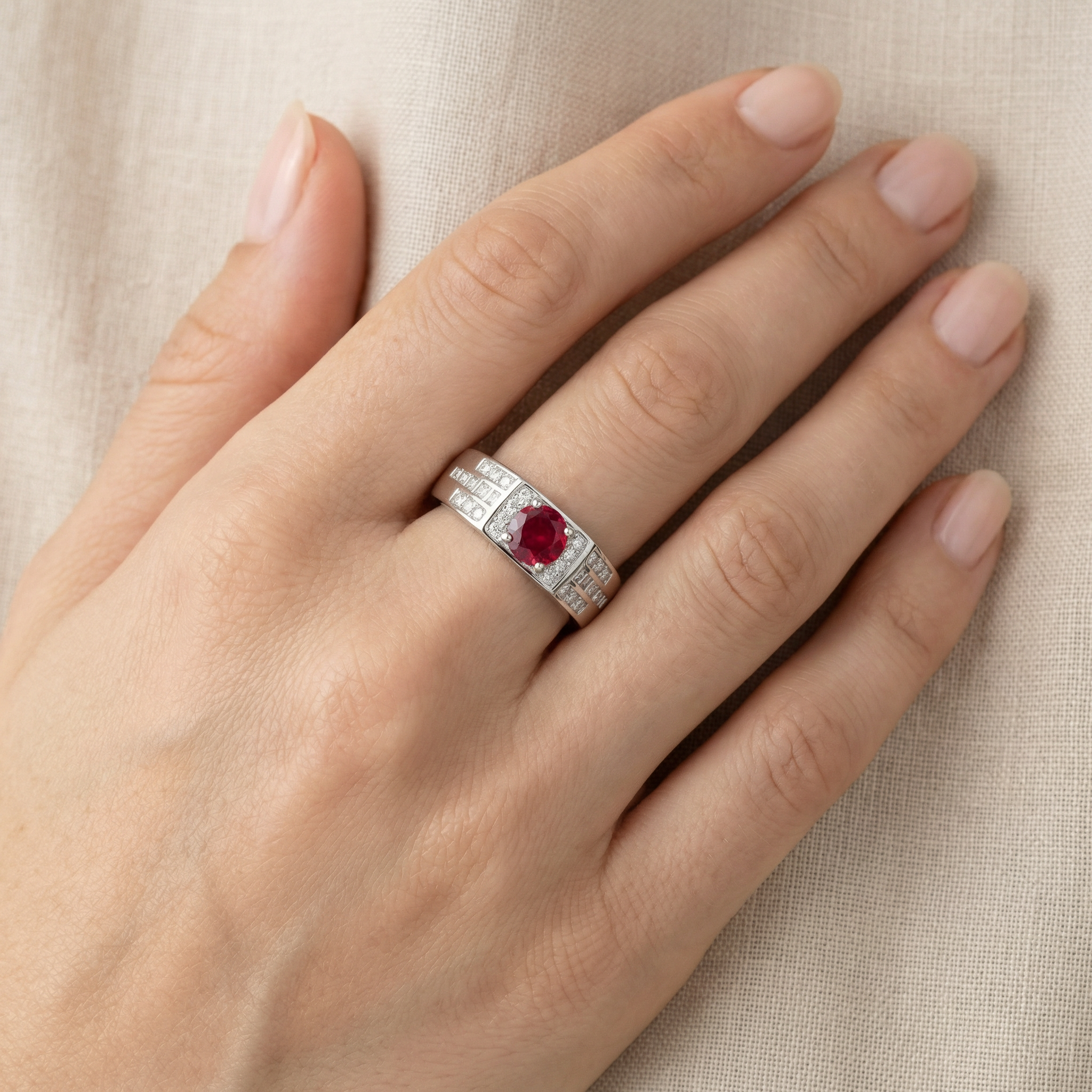 Silver  Zircon Women Ring